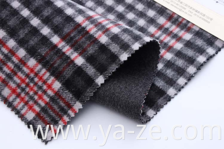 Hot selling woven double-faced check tweed plaid fleece woolen wool coat manufacturer winter fabric boucle skirt cloth